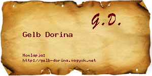Gelb Dorina névjegykártya
